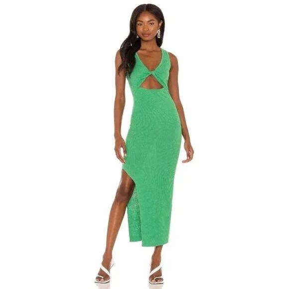 Bec & Bridge Green Halter Bodycon Maxi Dress - Picture 2 of 12